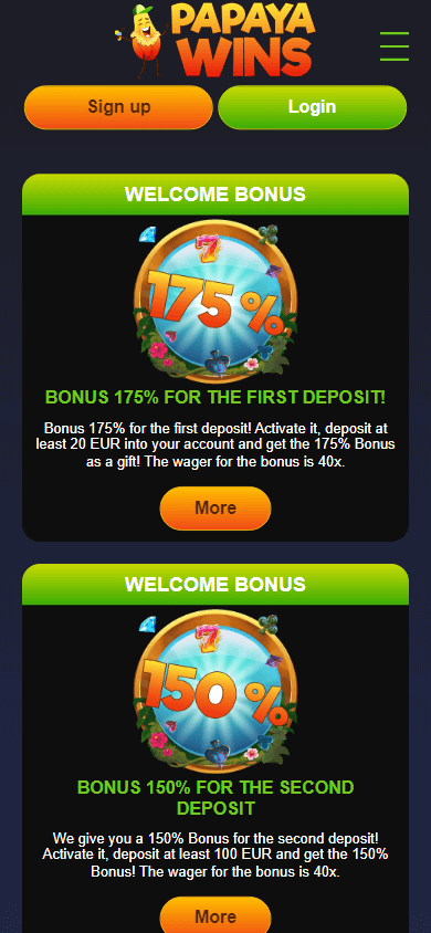 Papaya Wins Casino Online Slots Spin to Win Big! Papaya Wins Casino Online Slots Spin to Win Big!