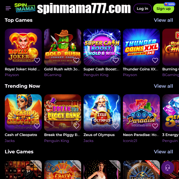 Spinmama kasyno - Twoje ulubione miejsce do gry online